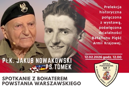 Spotkanie z bohaterem Powstania Warszawskiego 